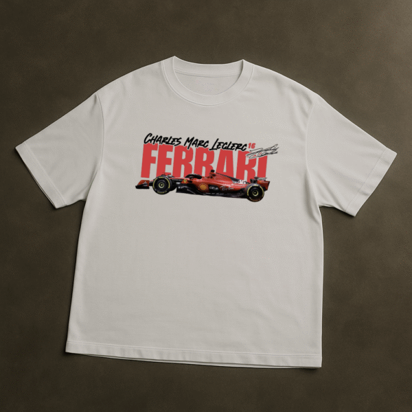 Ferrari x Charles Leclerc Oversized Graphic T-shirt: