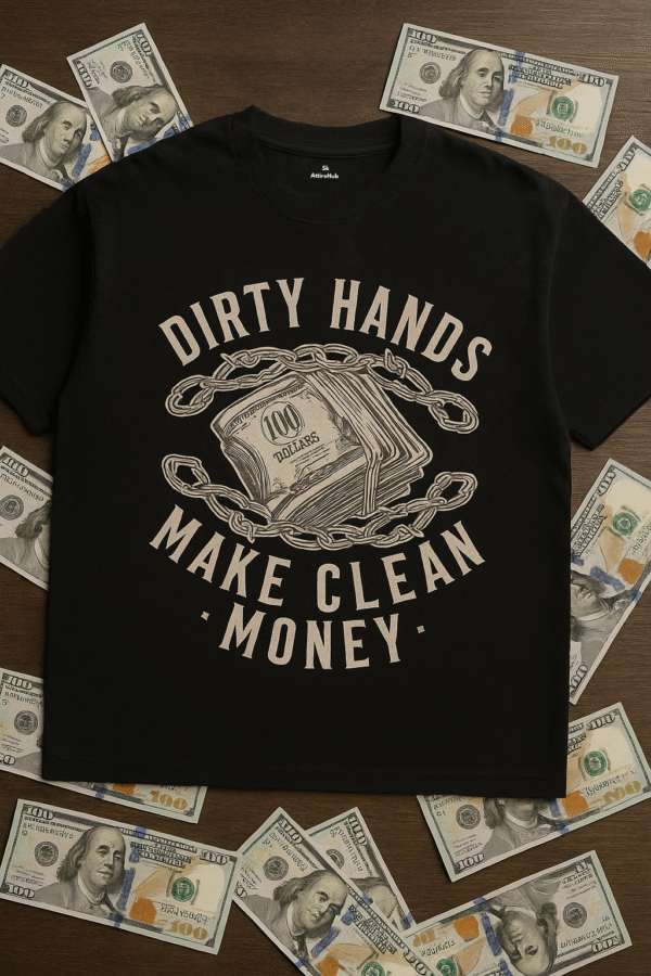 Dirty Hands Make Clean Money Graphic T-Shirt